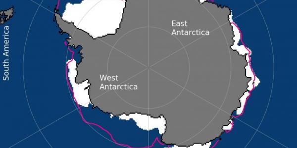 El deshielo en la Antártida