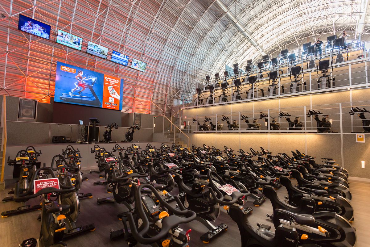 Parte de las instalaciones de Yoofit Boutique Gym Madrid / The Apartment