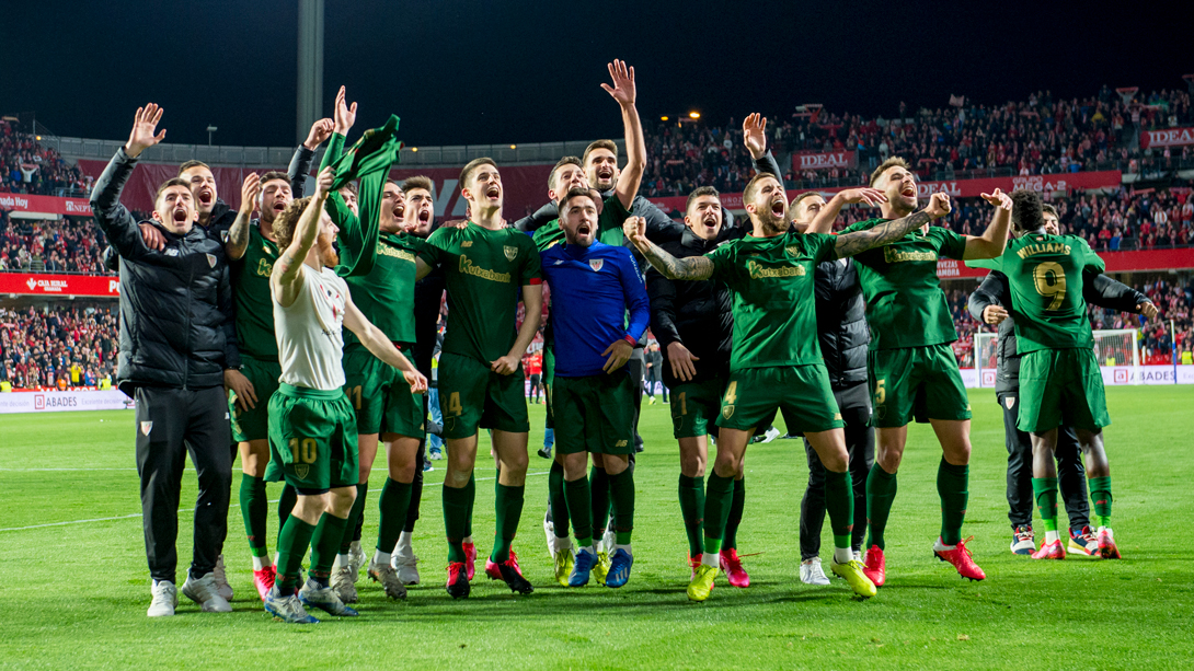 El Athletic celebra el pase a la Final de Copa / Juan Flor