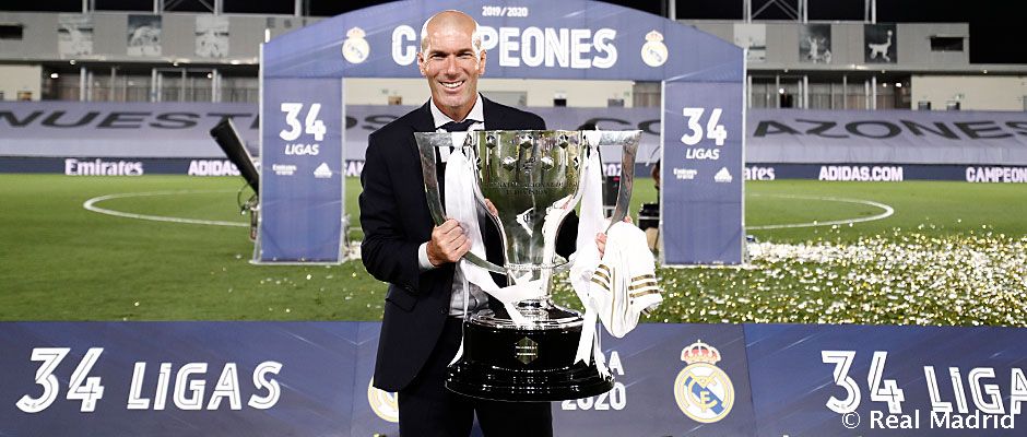 Zidane alza el título de Liga / Real Madrid