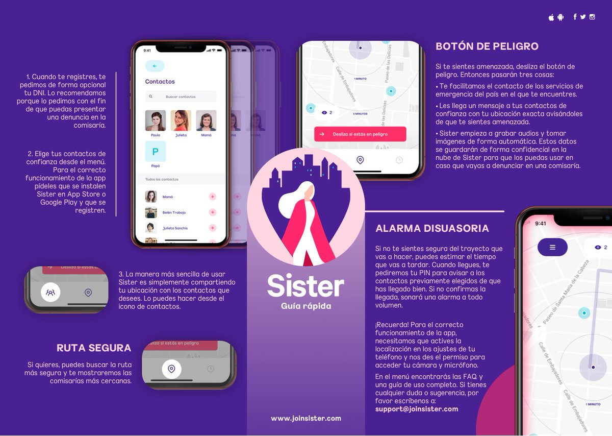 La app Sister ayuda a las mujeres víctimas de violencia machista a pedir ayuda.