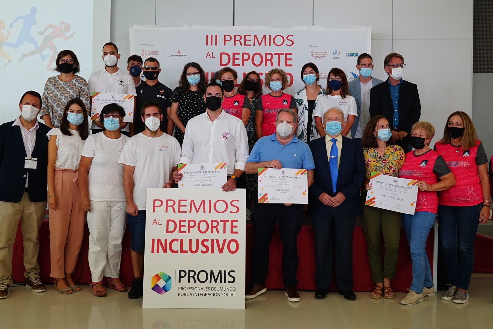 El Ayuntamiento y la Generalitat han entregado los terceros premios al Deporte Inclusivo / Promis