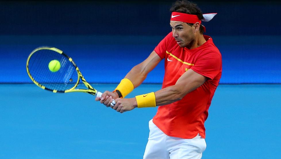 Rafa Nadal durante un partido de la ATP Cup del año pasado / Mundo Deportivo