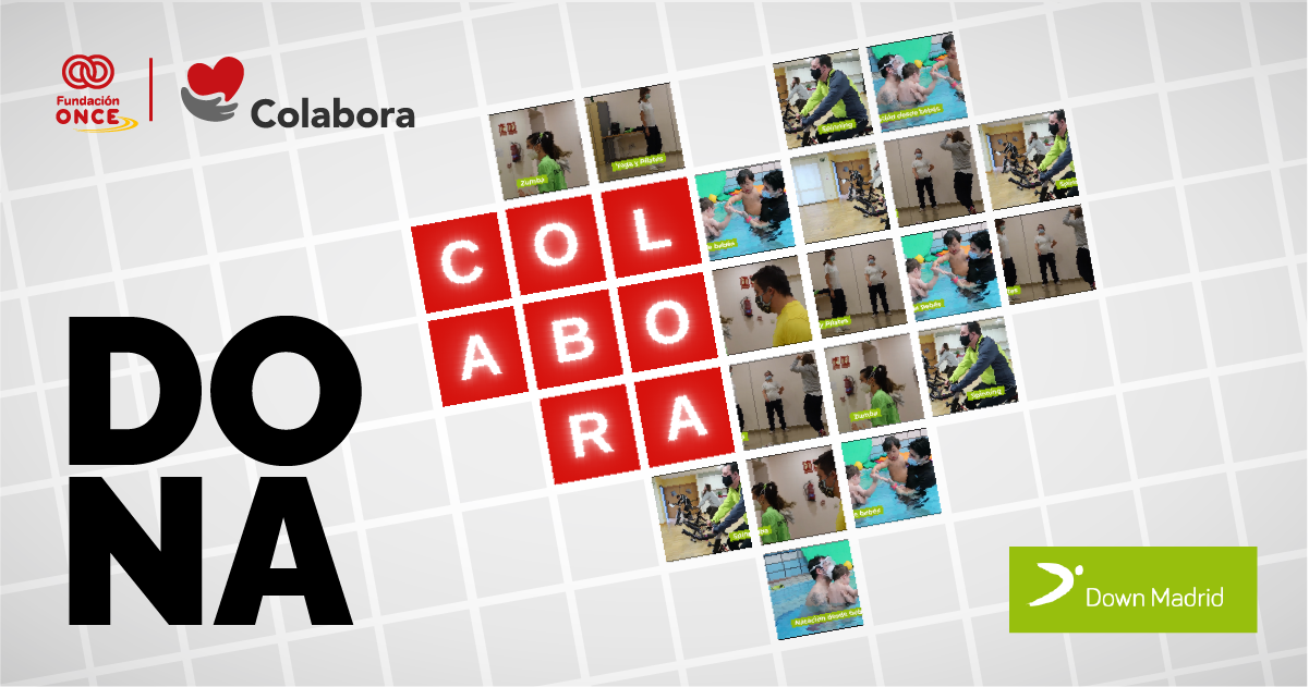 "Colabora" es el proyecto impulsado entre Down Madrid y Fundación ONCE / Down Madrid