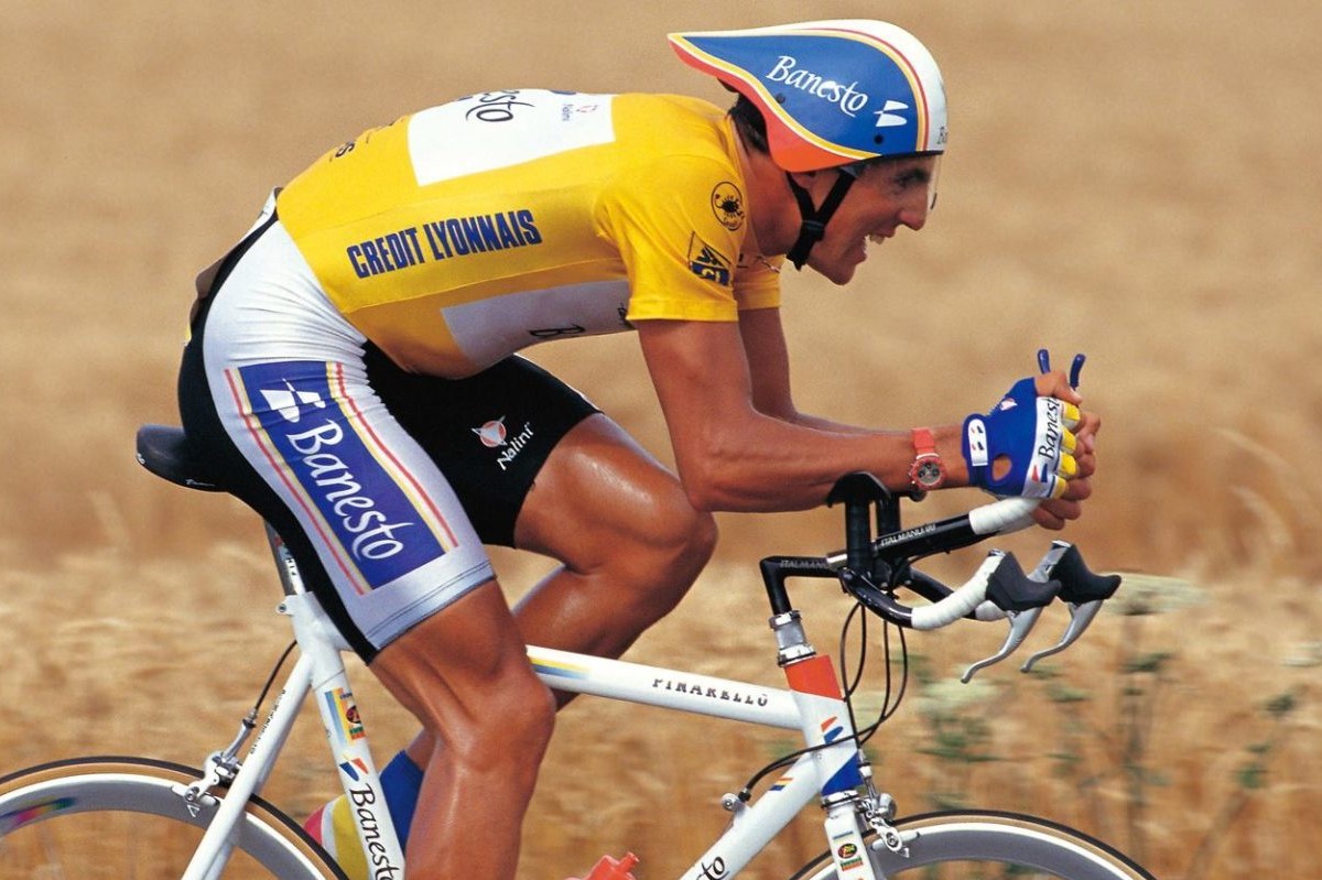 El navarro Miguel Induráin ganó cinco Tours en los años 90 / Movistar Team
