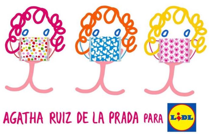 Mascarillas de Agatha Ruiz de la Prada para Lidl (Lidl)