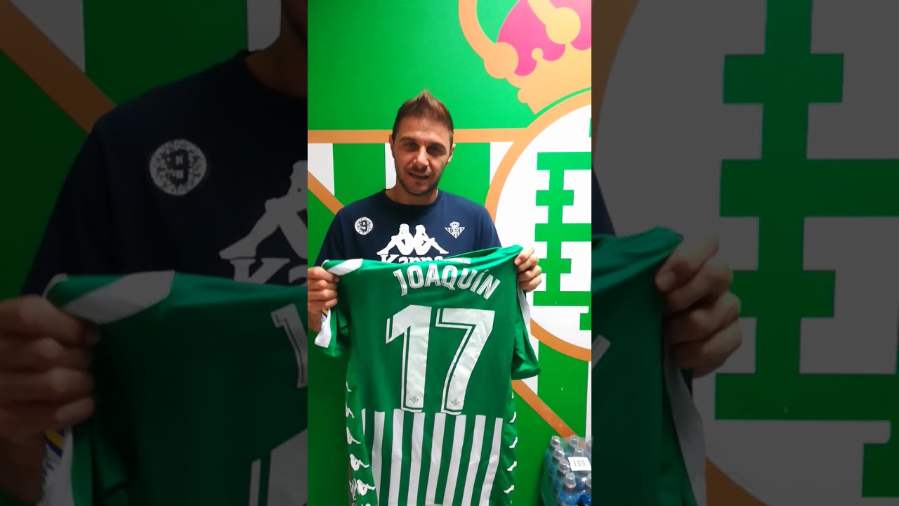 Joaquín, el capitán del Betis sortea su camiseta / Youtube