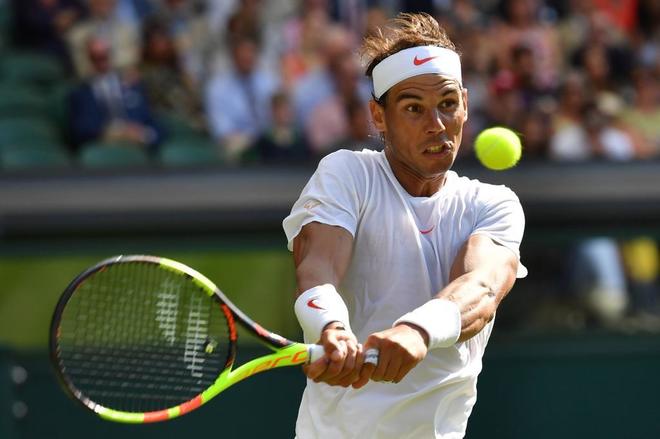 Rafa Nadal durante la disputa de Wimbledon en 2018 / El Mundo