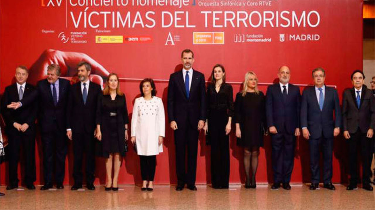 Los Reyes hace unos años durante el concierto de las Víctimas del Terrorismo / Telemadrid