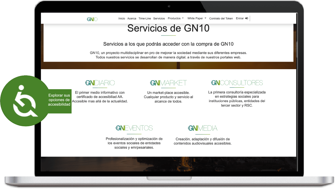 GN 10 cumple con las normativas de accesibilidad web / GN10