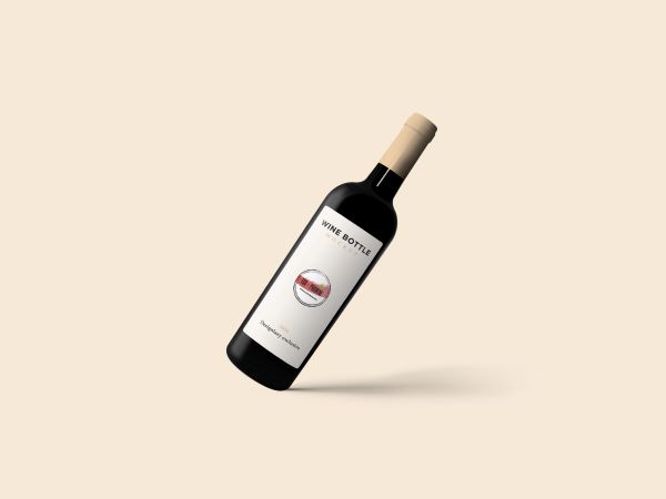 Botella de vino con garantía de sostenibilidad  