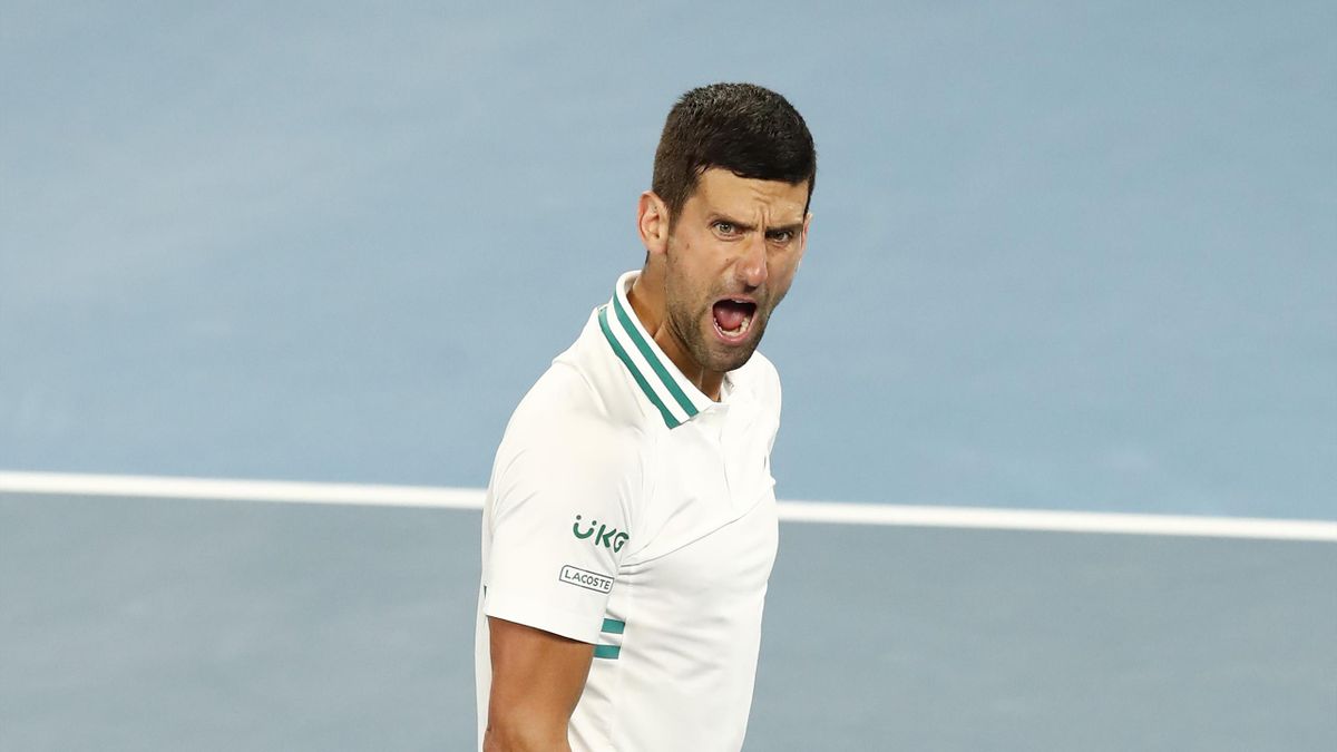 Novak Djokovic durante el Open de Australia / Eurosport 