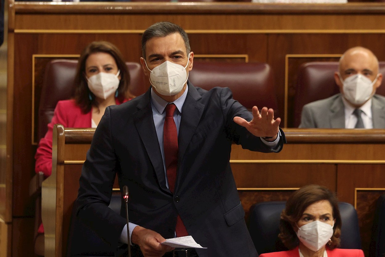 Pedro Sánchez negó la posibilidad de que hubiera un referéndum de autodeterminación en un futuro / Público