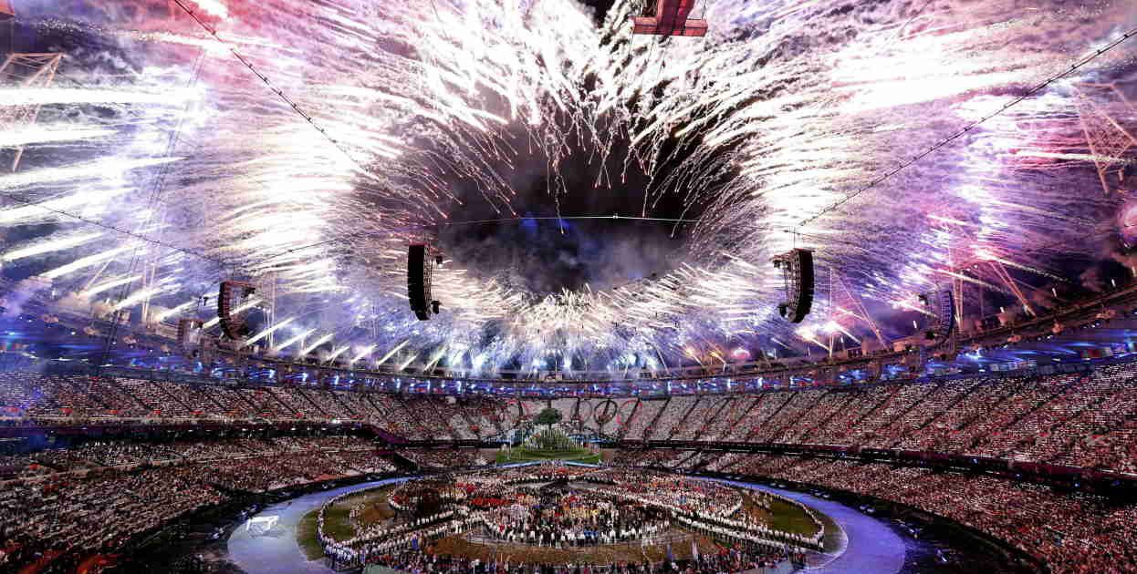 La ceremonia de inauguración en la sede de Londres 2012 / Pinterest