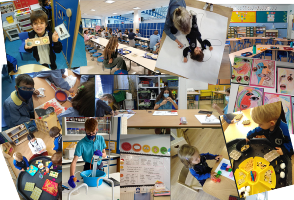 Collage de actividades en el International School, Madrid 