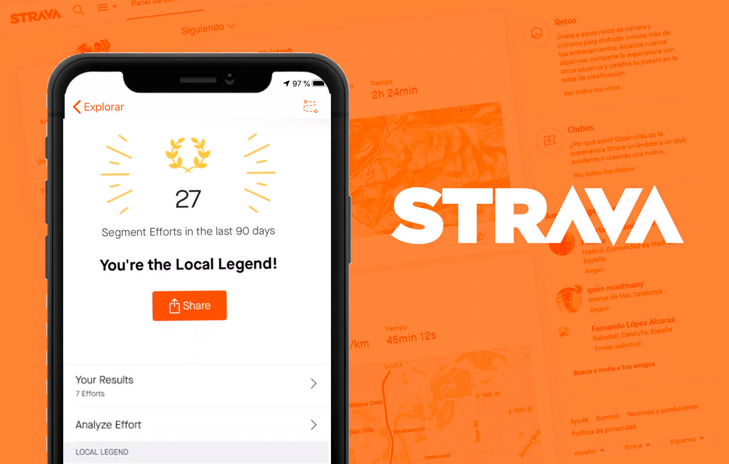 Gympass se ha unido a Strava, la red donde los deportistas miden sus resultados / Strava