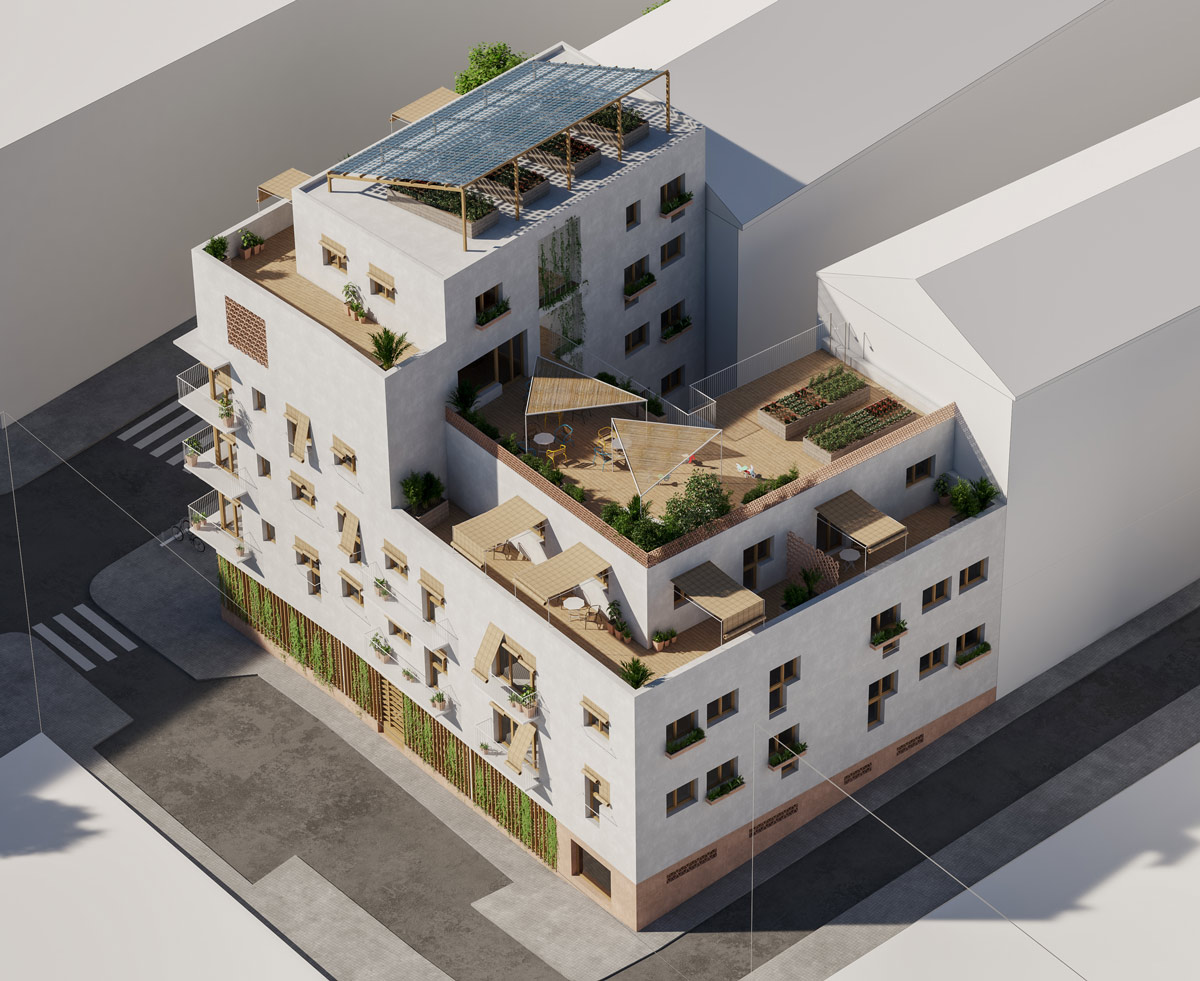 Edificio viviendas ecológicas Talco