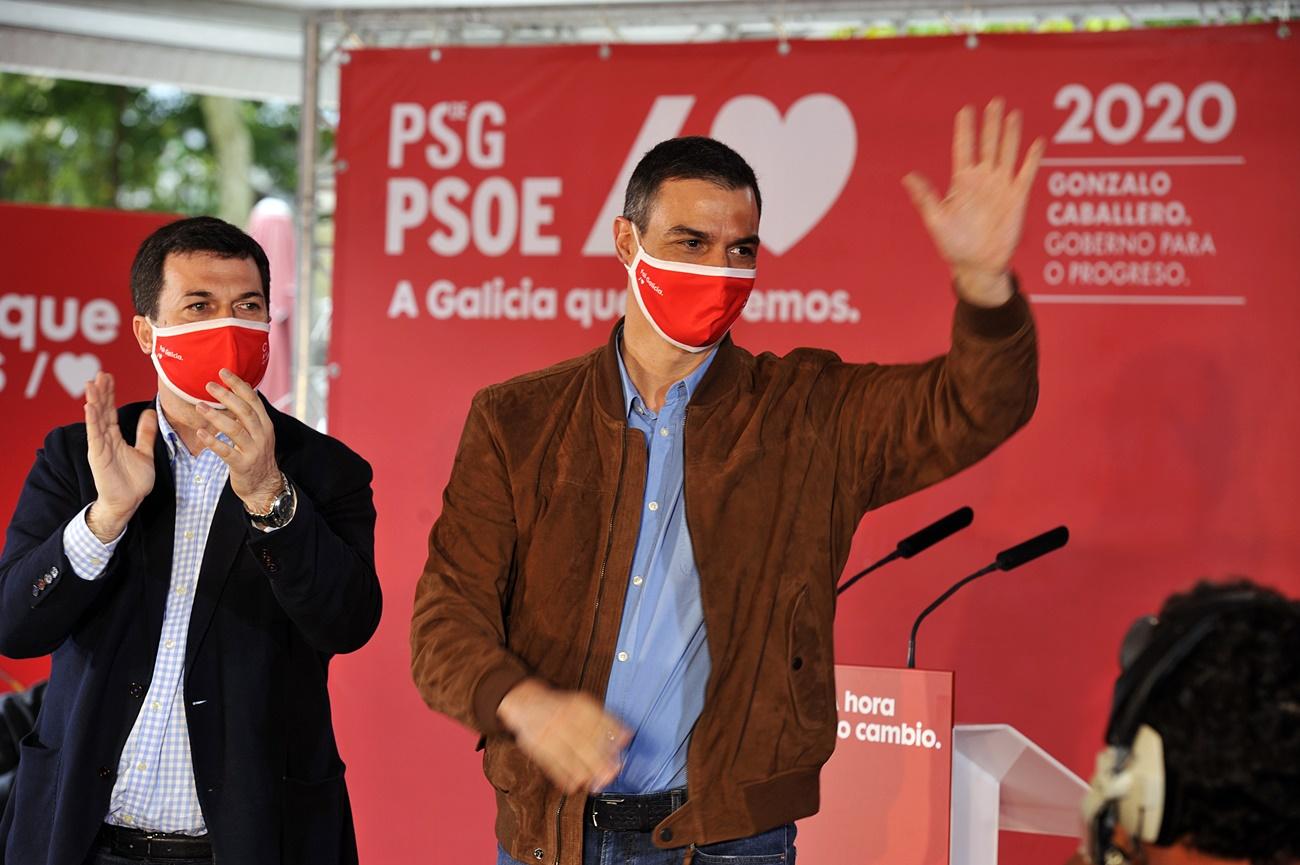 Pedro Sánchez en la presentación de Gonzalo Caballero como candidato / El Plural