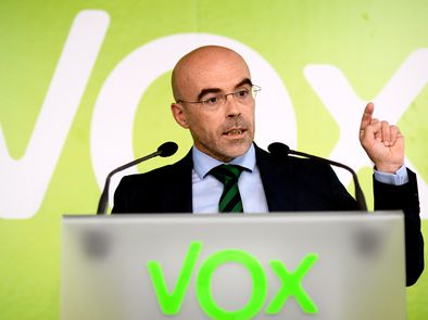 El portavoz del Comité de Acción Política de Vox, Jorge Buxadé / El País