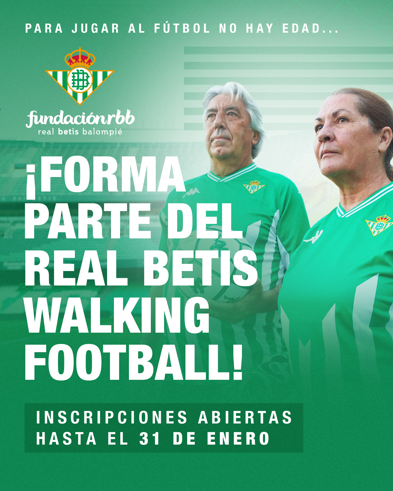 RB Walking Football es el nuevo proyecto de la Fundación Real Betis / Fundación RBB