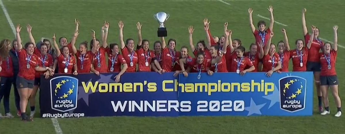 Las Leonas celebran el Campeonato de Europa / FERugby