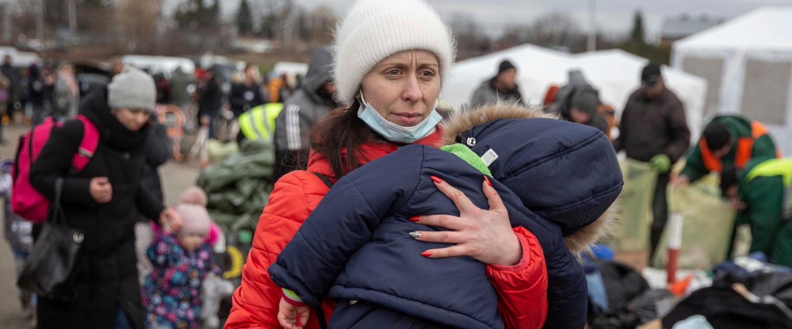 Los refugiados ucranianos buscan salir de su país tras la invasión rusa / ACNUR 