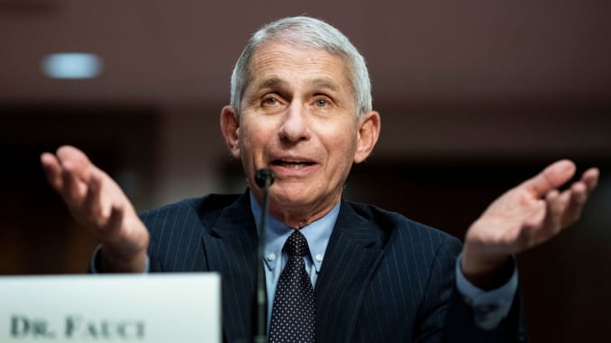 Anthony Fauci durante una comparecencia / CNBC.com