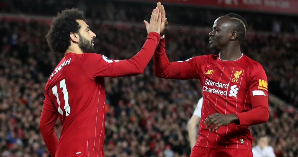 Salah y Mané celebrando un gol / Cinco Días