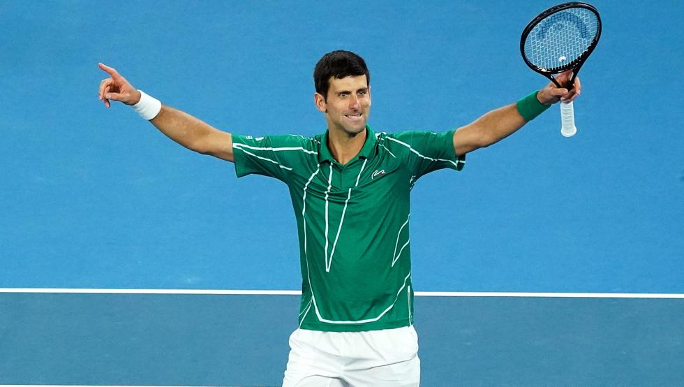 Novak Djokovic celebra un punto / Mundo Deportivo