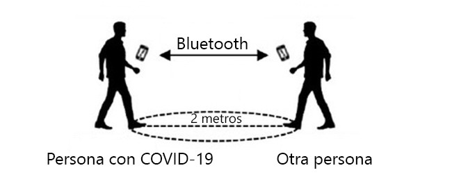 Infografía cómo funciona Radar COVID