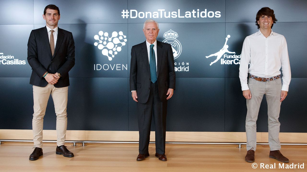 Iker Casillas durante el acto con Fundación Real Madrid e Idoven / Real Madrid 