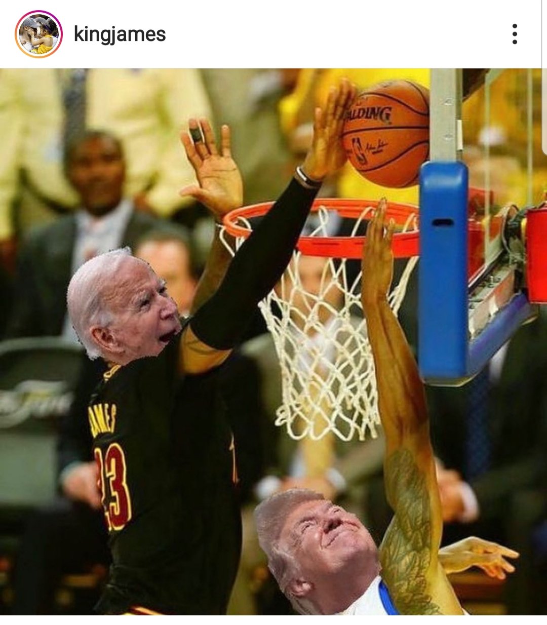 Joe Biden hace un tapón a Trump / Instagram