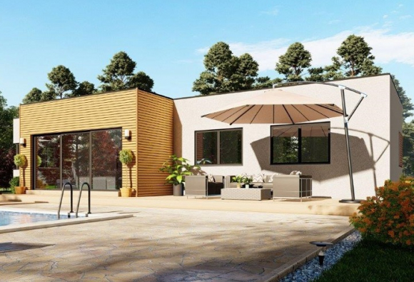 Casa prefabricada de 149 metros cuadrados
Precio: 65.500 euros + IVA
Empresa: Norges Hus
Casa de una planta, 3 dormitorios, construida de madera.