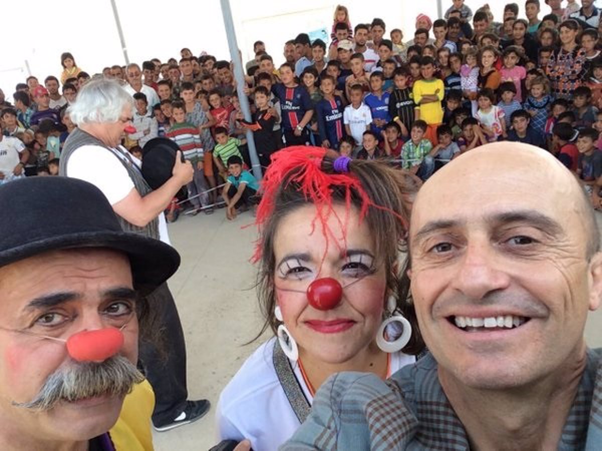 Payasos Sin Fronteras se han caracterizado por ponerle una pequeña sonrisa a los lugares de conflicto / Europa Press 