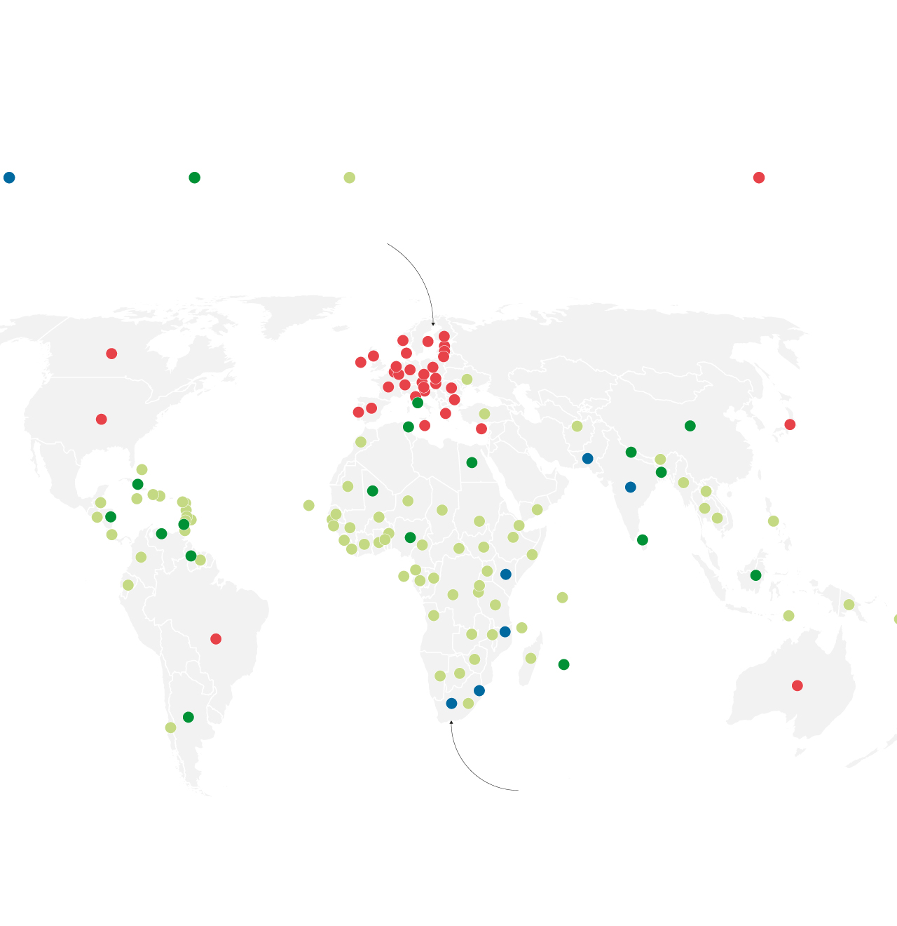 Países que apoyan la petición de India y Sudáfrica