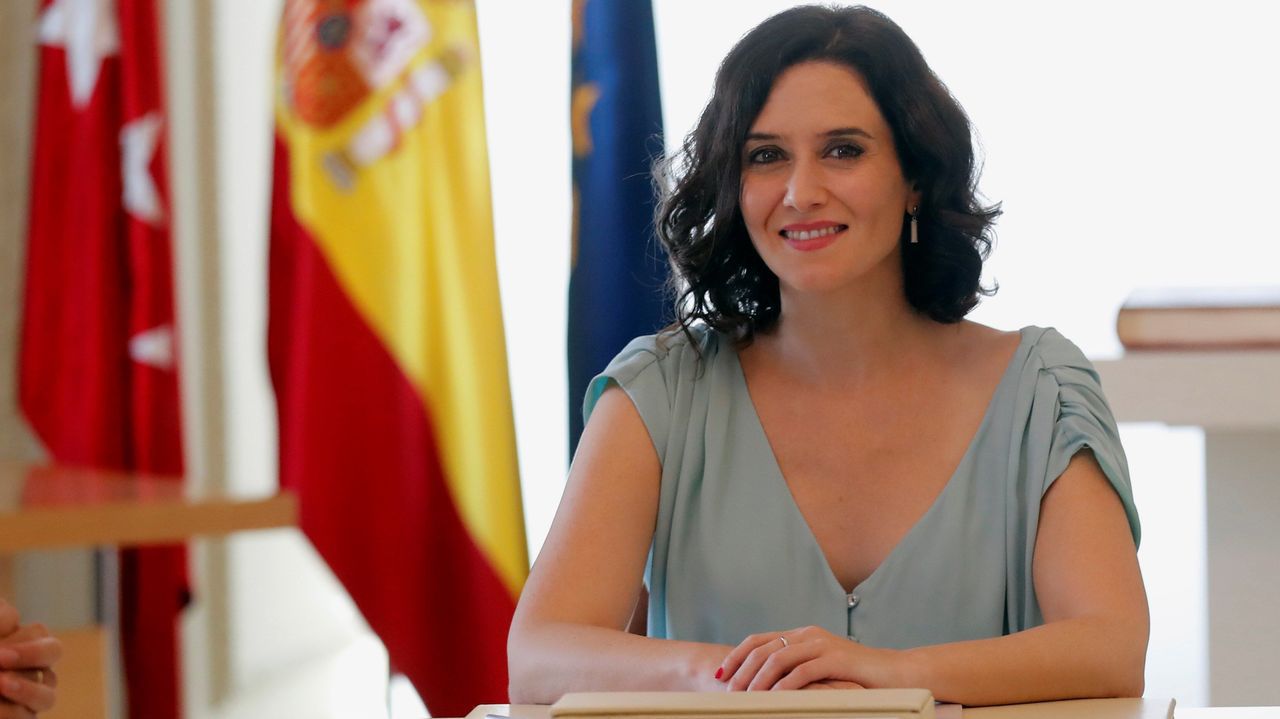 La presidente Ayuso, aspira a ser reelegida / La Voz de Galicia