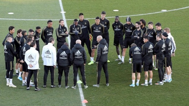 El Real Madrid durante un entrenamiento / MARCA