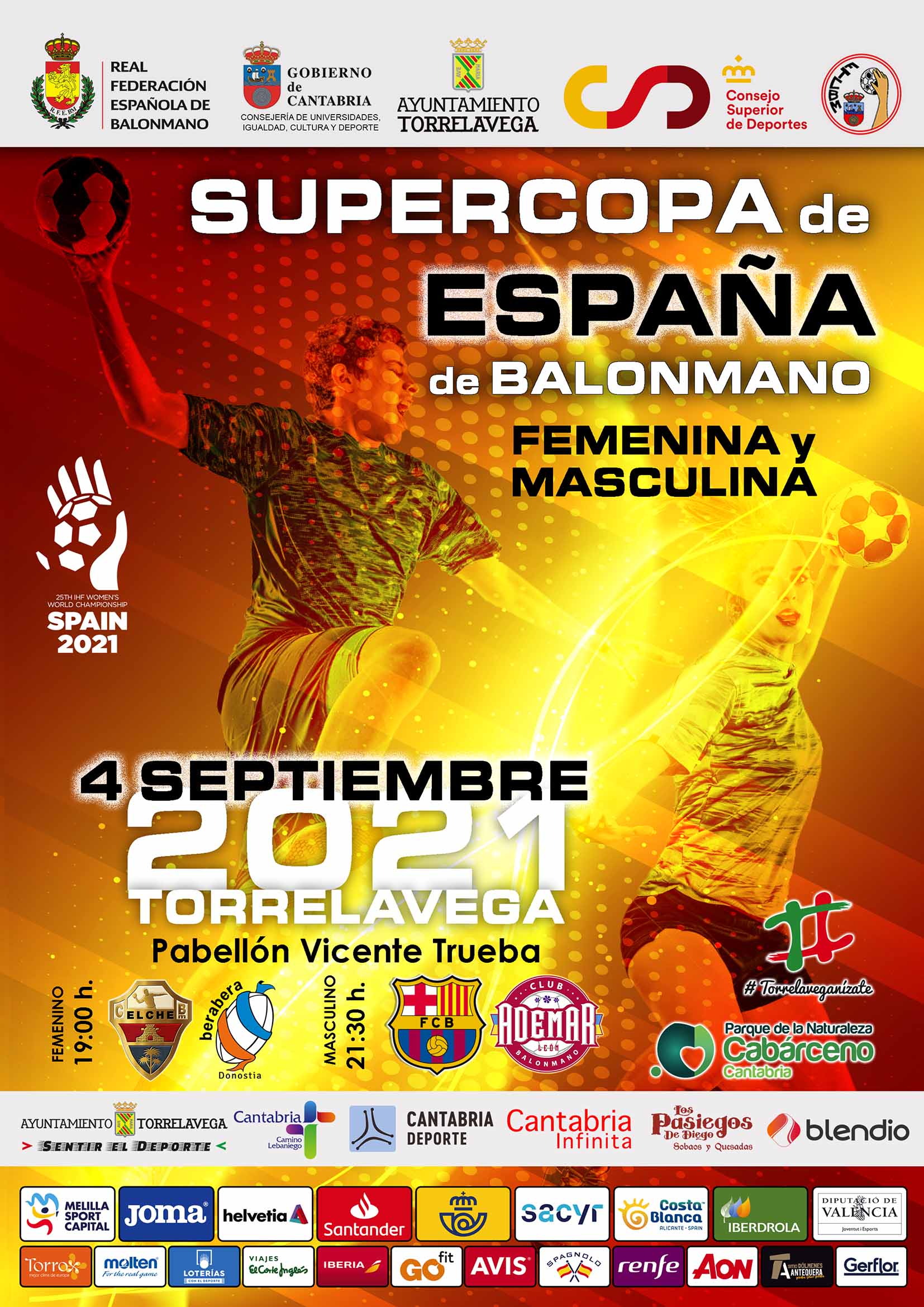 La Supercopa de España de Balonmano abre una temporada histórica de balonmano en Torrelavega / RFEBM