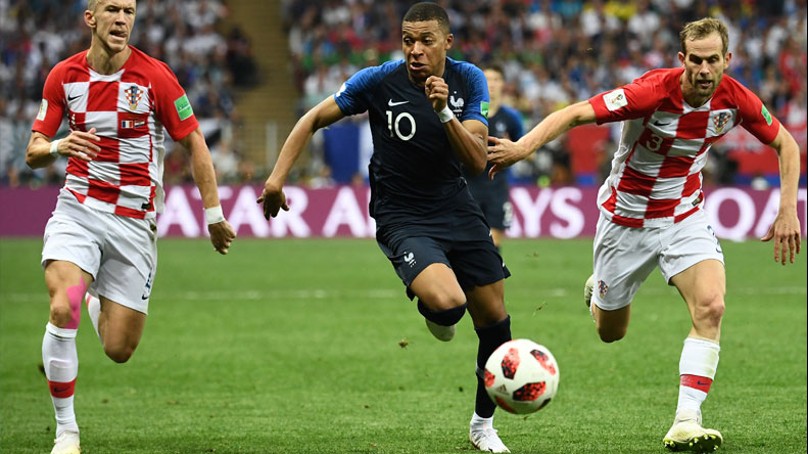 Mbappé durante el Mundial de Rusia /América TV