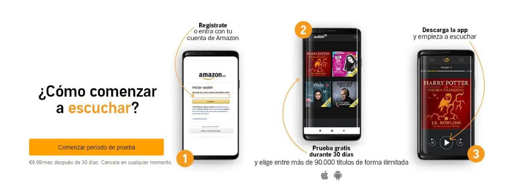 Cómo comenzar a escuchar Audible