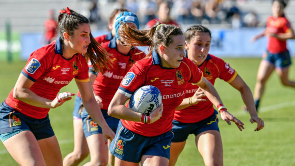 Las Leonas de XV durante un partido / MARCA