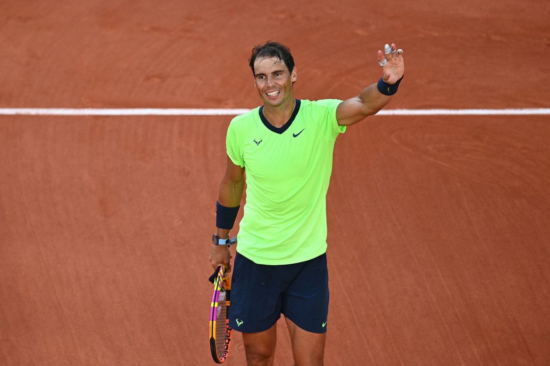 Rafa Nadal tras el final de un partido / Cadena SER
