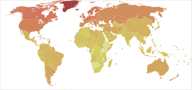 La EM en el mundo