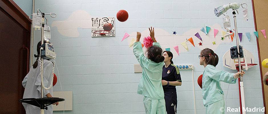 Los programas de la Fundación Real Madrid en los hospitales tienen una buena evolución / Real Madrid 