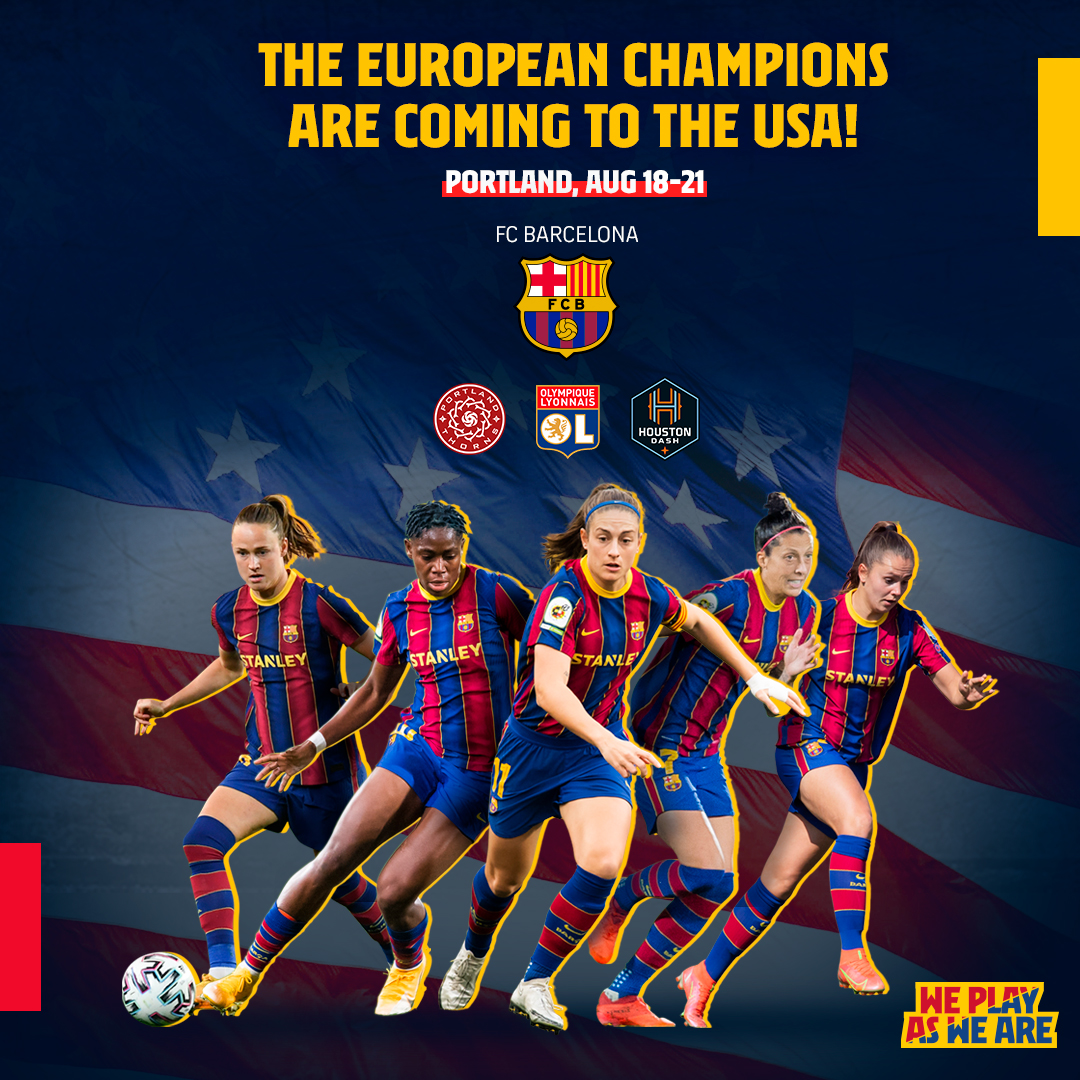 Las jugadoras del Fútbol Club Barcelona disputarán la Women's International Champions Cup / Twitter