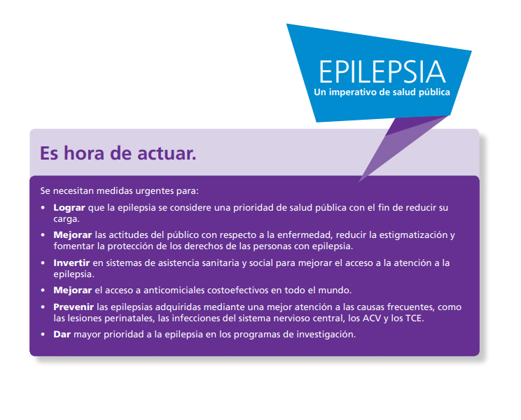 Informe «Epilepsia: un imperativo de salud pública» 