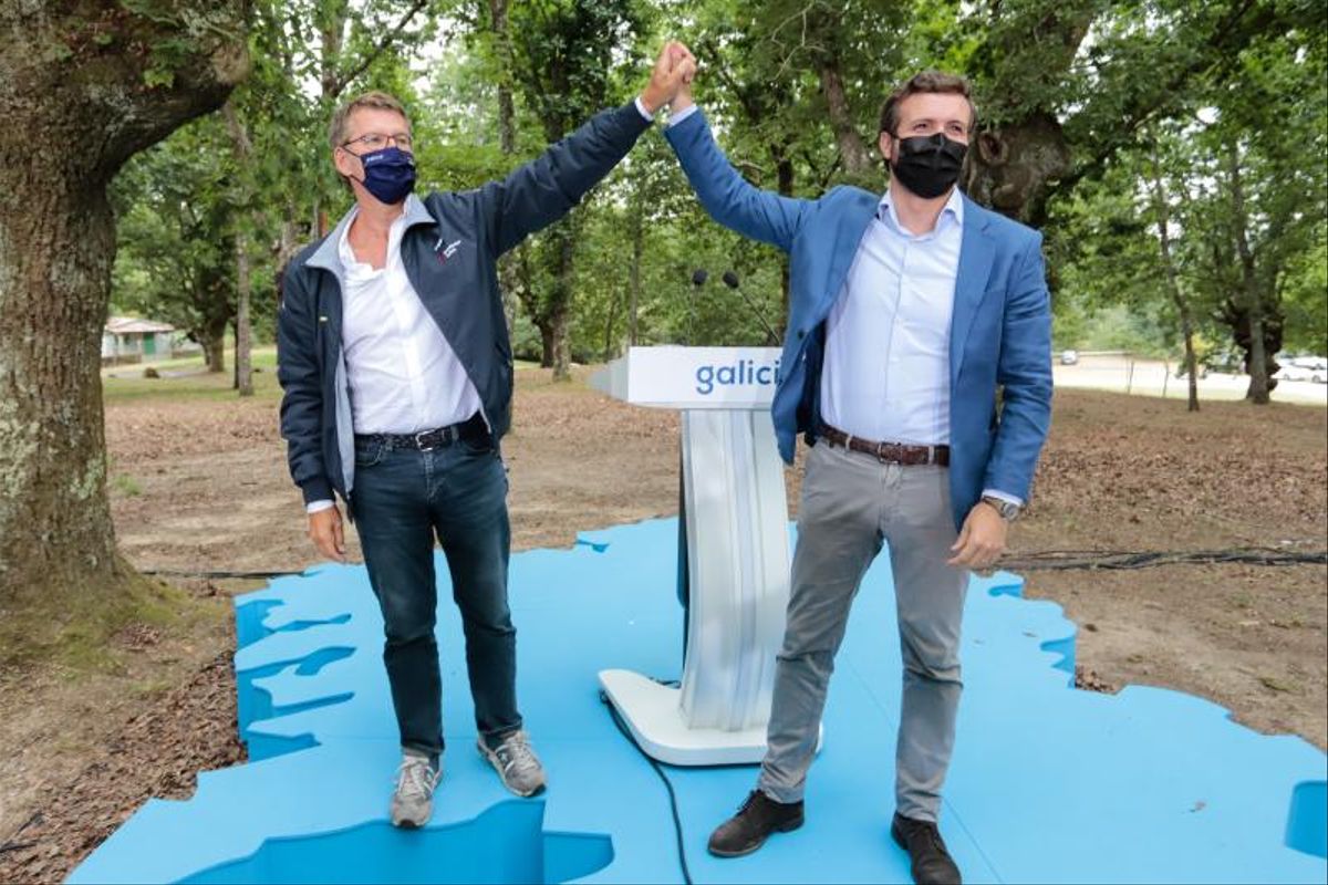 El líder del Partido Popular, Pablo Casado, ha sido el único en abrir el curso político / El Periódico