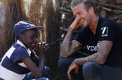 David Beckham durante un acto con Unicef / Unicef