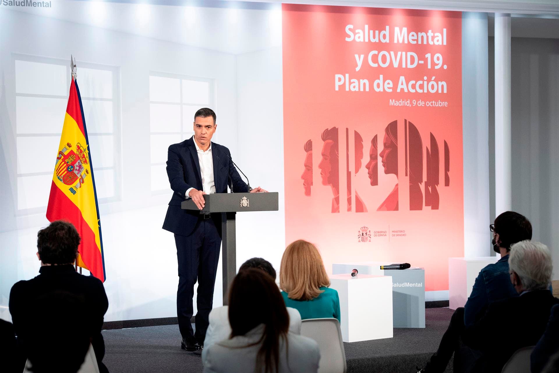 Pedro Sánchez ha presentado el Plan de Acción 2021 - 2024 sobre Salud Mental / EFE Salud