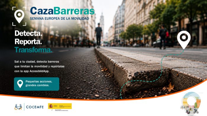 Cartel de la campaña ‘#CazaBarreras’